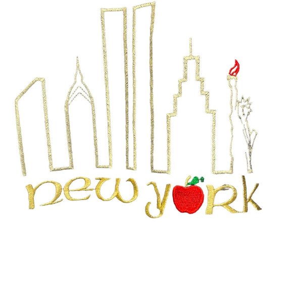 Mens Short Sleeve New York City Blue Heavy Cotton T shirt XXL Fruit of the Loom - Picture 7 of 7